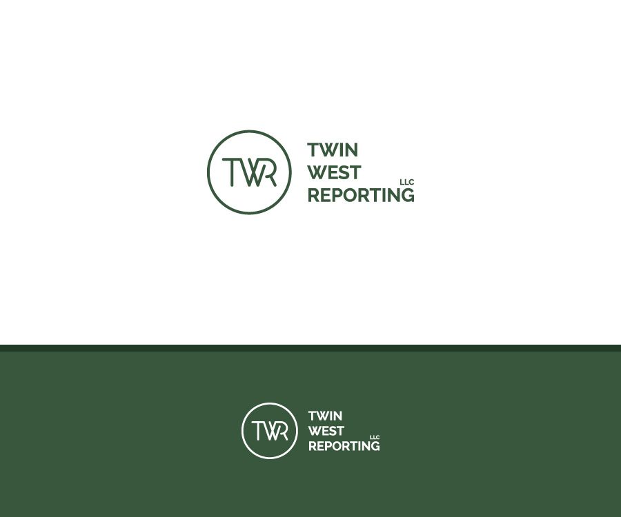 Logo-Design von Greedin für Twin West Reporting, LLC | Design #15880107