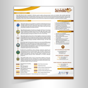 Altus TS needs a Capability Sheet | Flyer-Design von SAI DESIGNS