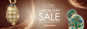 Labor Day Sale Website Banner For High End Jewelry Website | Banner Ad Design by apolgv