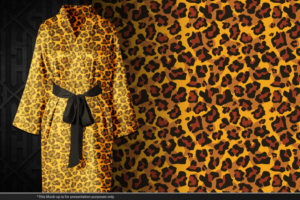 Crimson Leopard Print for party robe