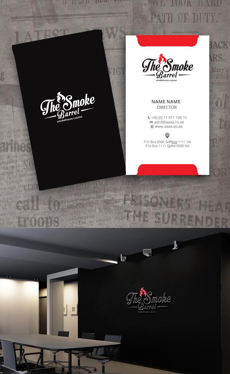 Logo Design by zebronicgraphic for The Smoke Barrel | Design #15899126
