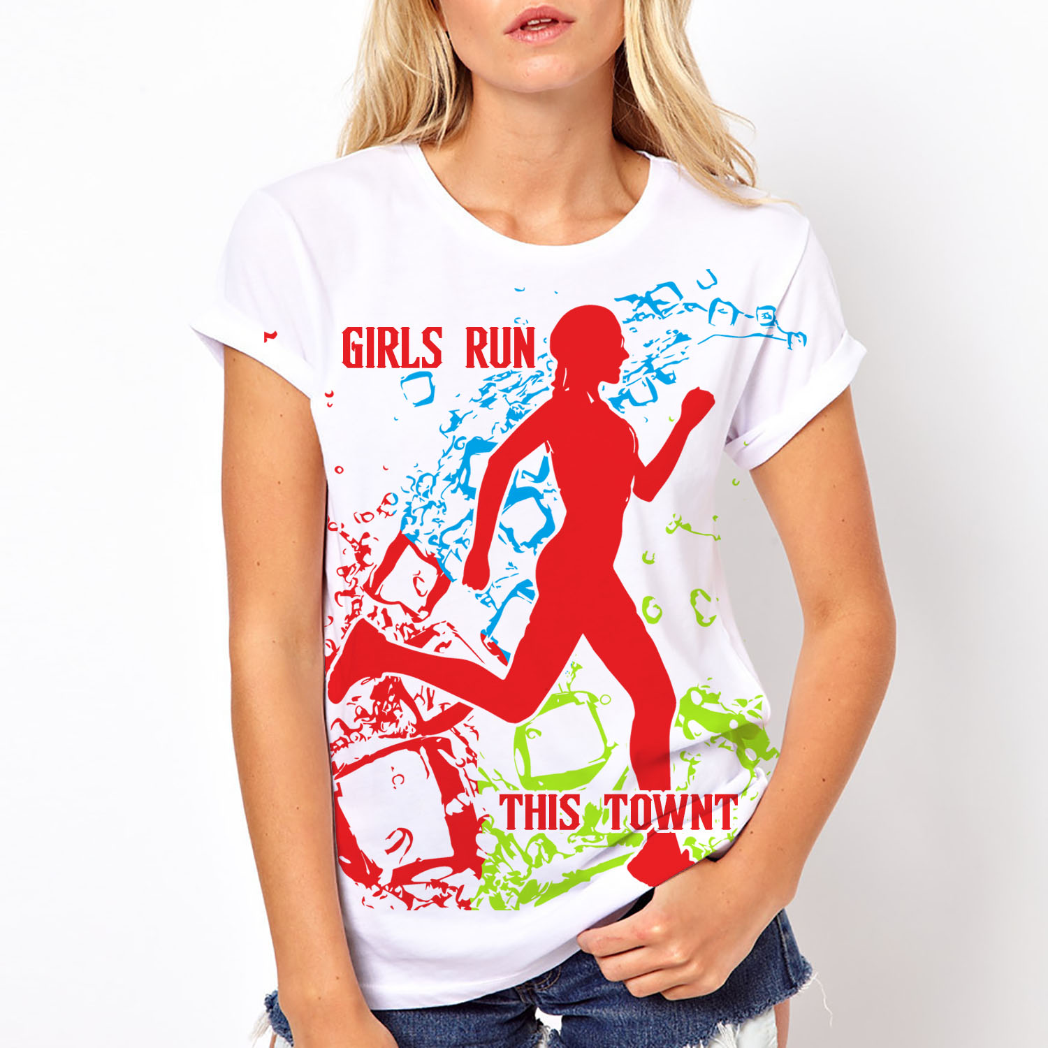 T-shirt Design by creative gravity for Girls Run This Town | Design #15986085