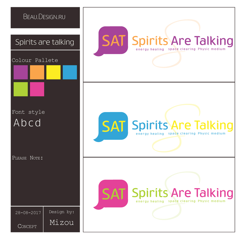 Logo Design by mizou99 for Spirits are talking  | Design #15929309