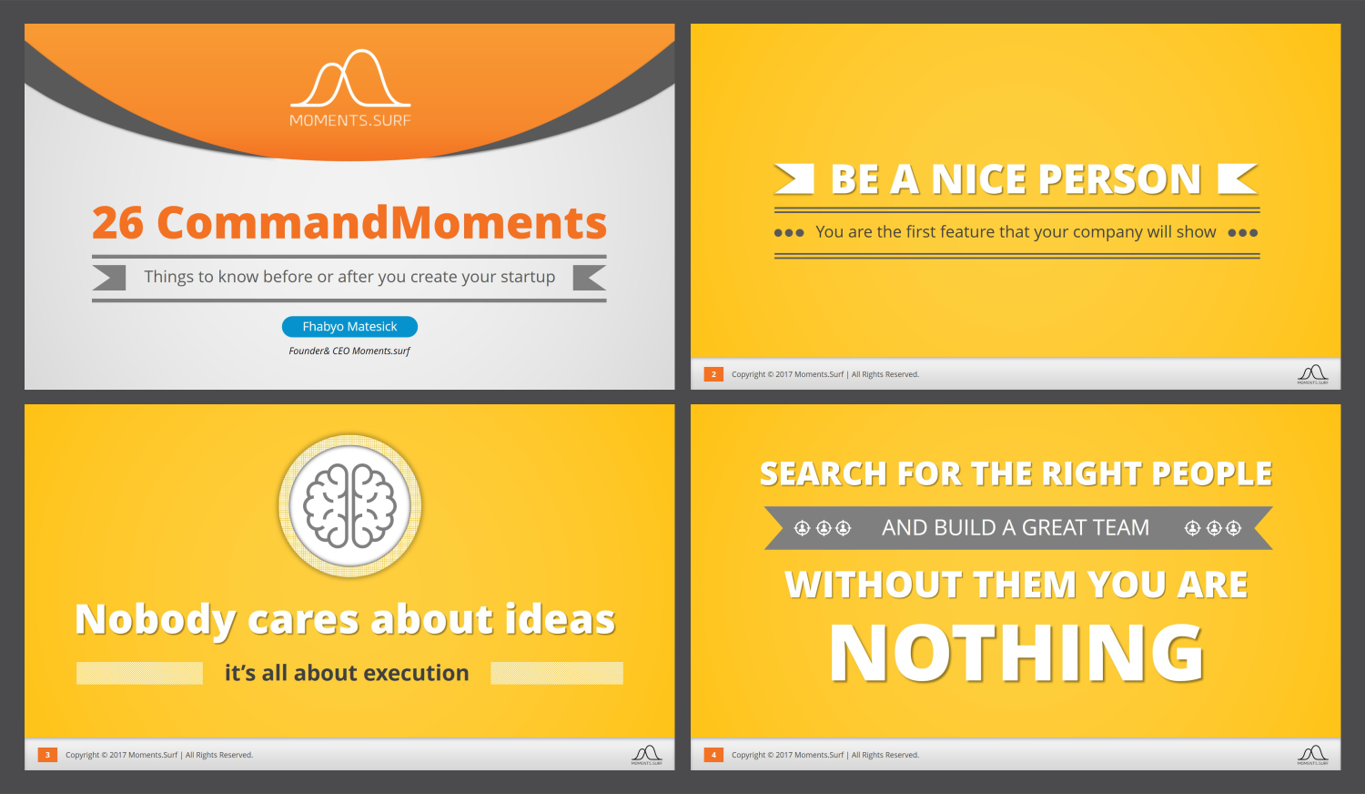 Design de PowerPoint par chachan pour Moments.surf | Design #15964439