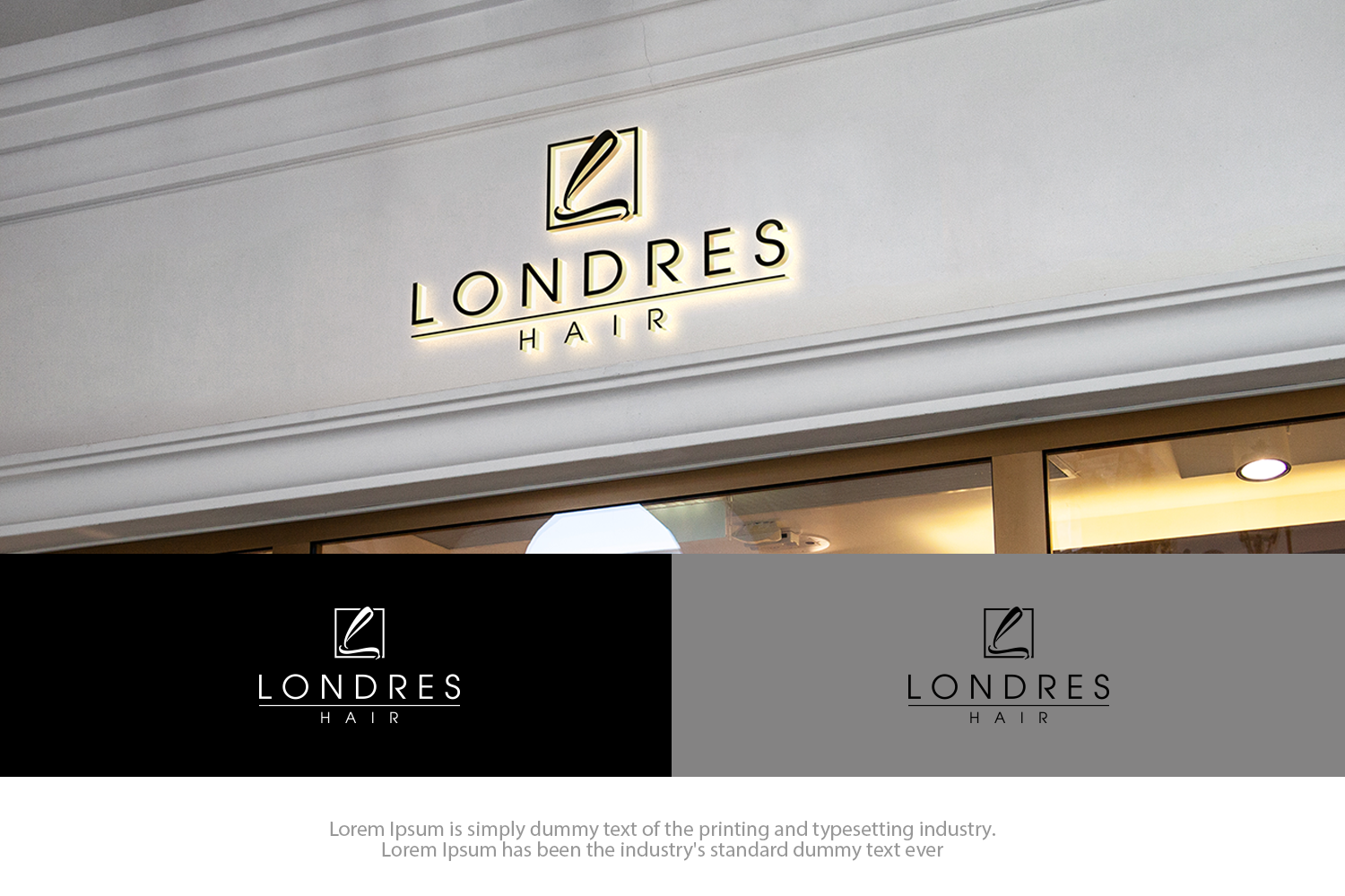 Logo Design by groomfox for Londres Hair Pty Ltd | Design #15943406