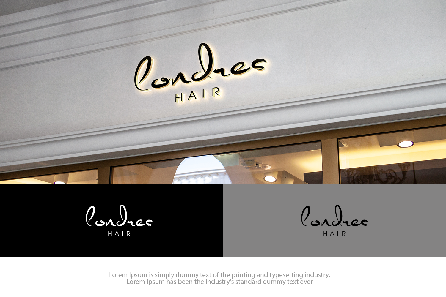 Logo Design by groomfox for Londres Hair Pty Ltd | Design #15943407