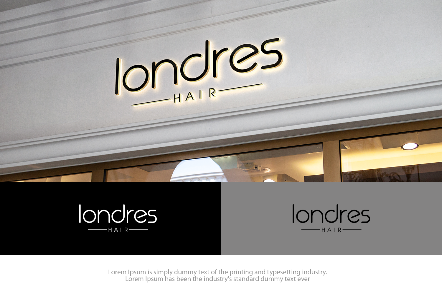 Logo Design by groomfox for Londres Hair Pty Ltd | Design #15943409