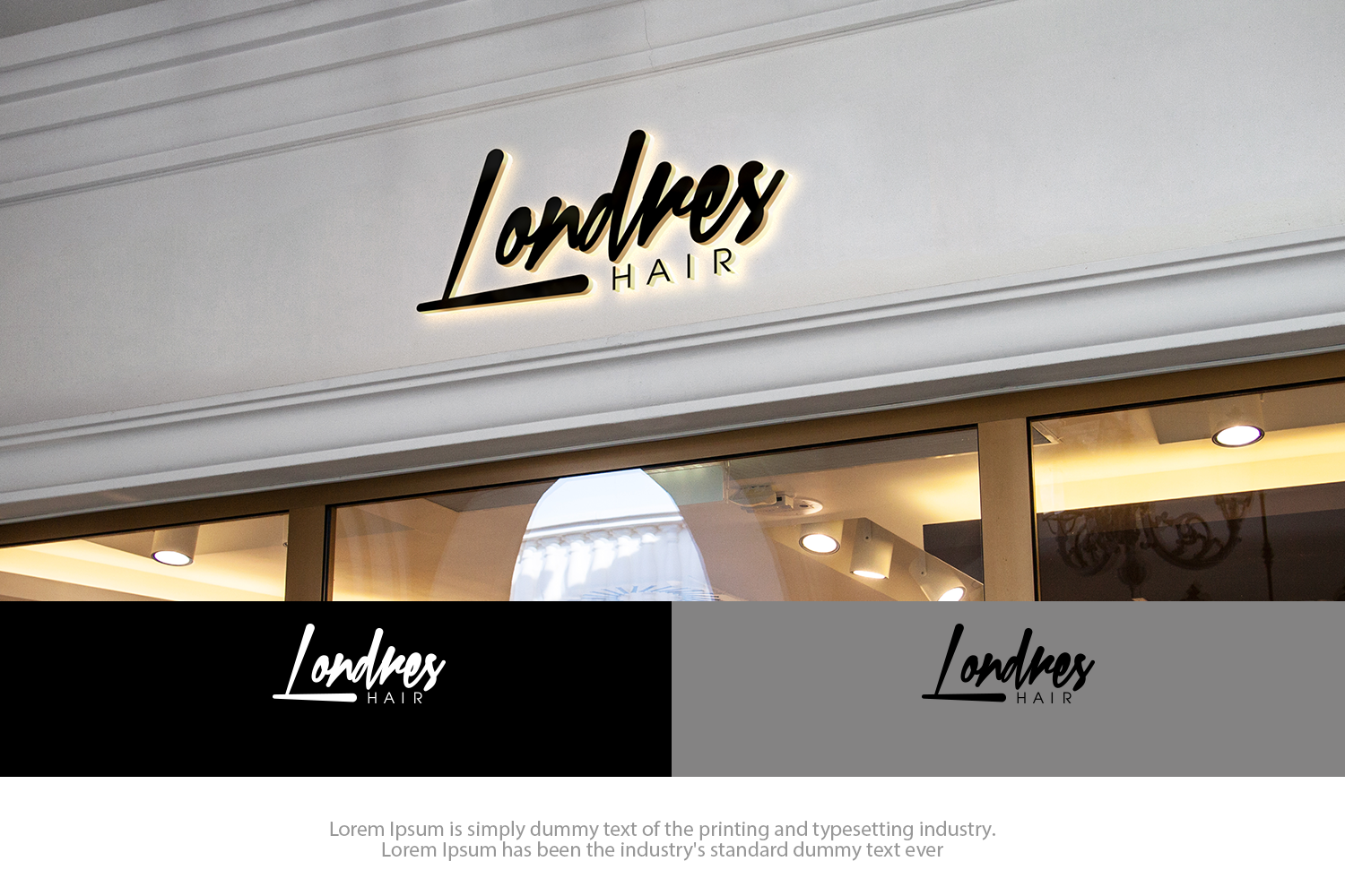 Logo Design by groomfox for Londres Hair Pty Ltd | Design #15943410
