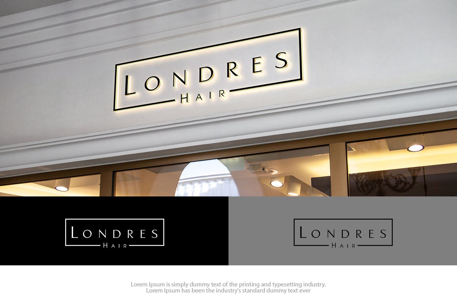 Logo Design by groomfox for Londres Hair Pty Ltd | Design #15962192