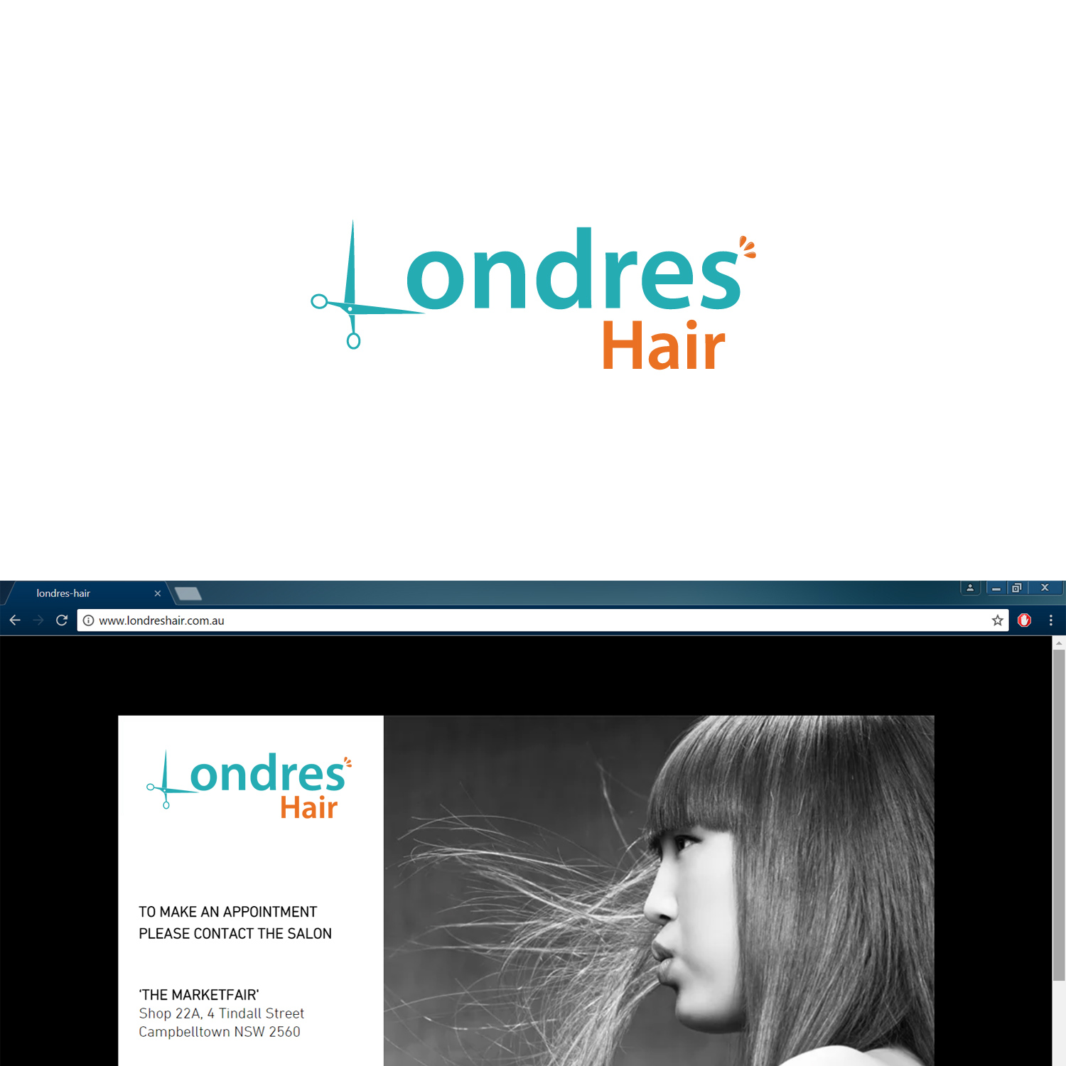 Logo Design by Mellows for Londres Hair Pty Ltd | Design #15940295