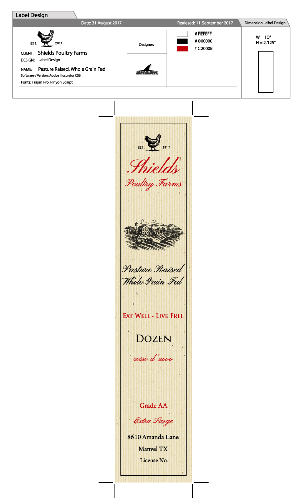 Label Design by Shark1 for this project | Design #16051527