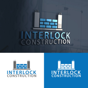 Logo Design by oomardesigns for Interlock Construction  | Design #17078173