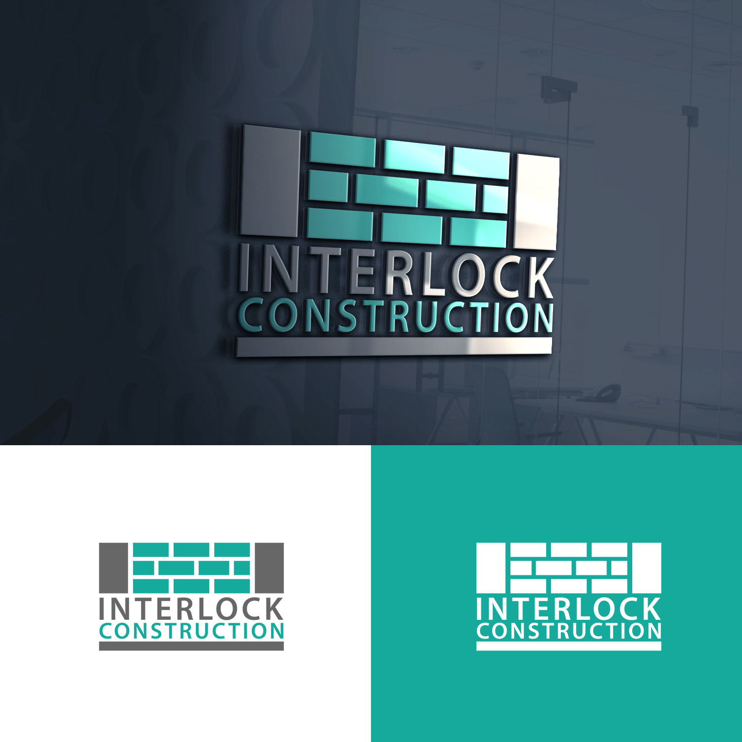 Logo-Design von oomardesigns für Interlock Construction  | Design #17078177