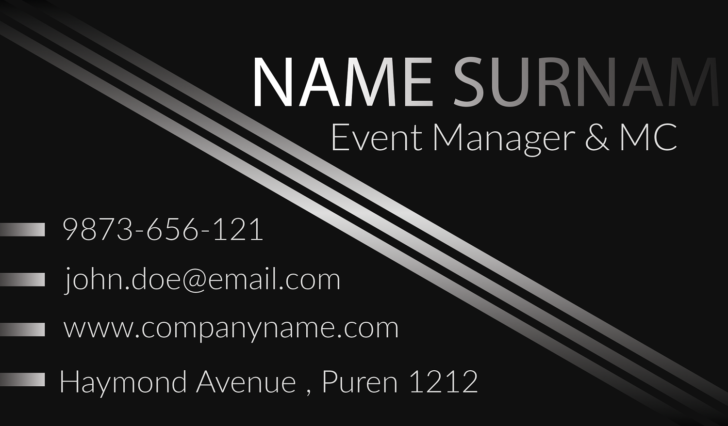 Business Card Design by Grebowiec Peter for this project | Design #15971891