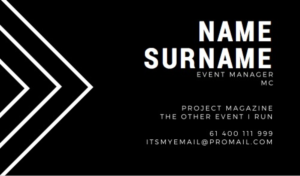Professional individual needs business card design