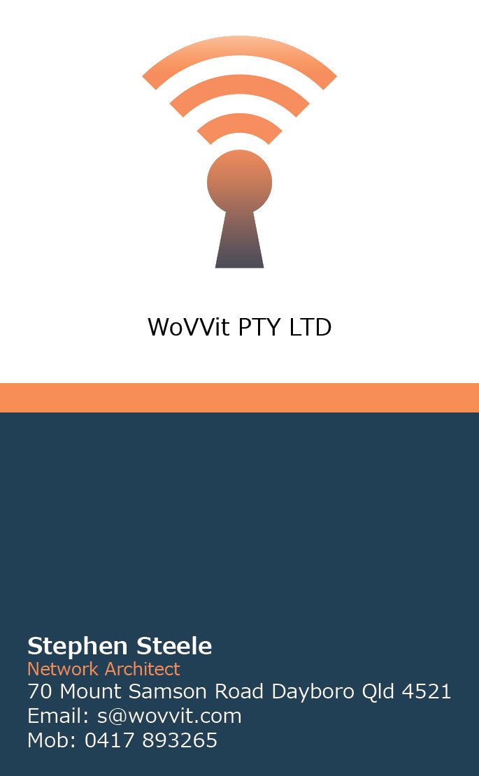 Business Card Design by  SerbanC for Wovvit Pty Ltd | Design #2652504