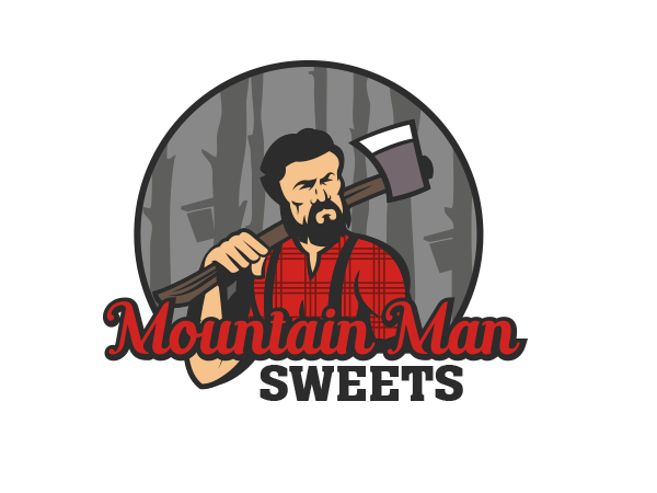 Logo-Design von Grace A für Mountain Man Sweets | Design #15959346