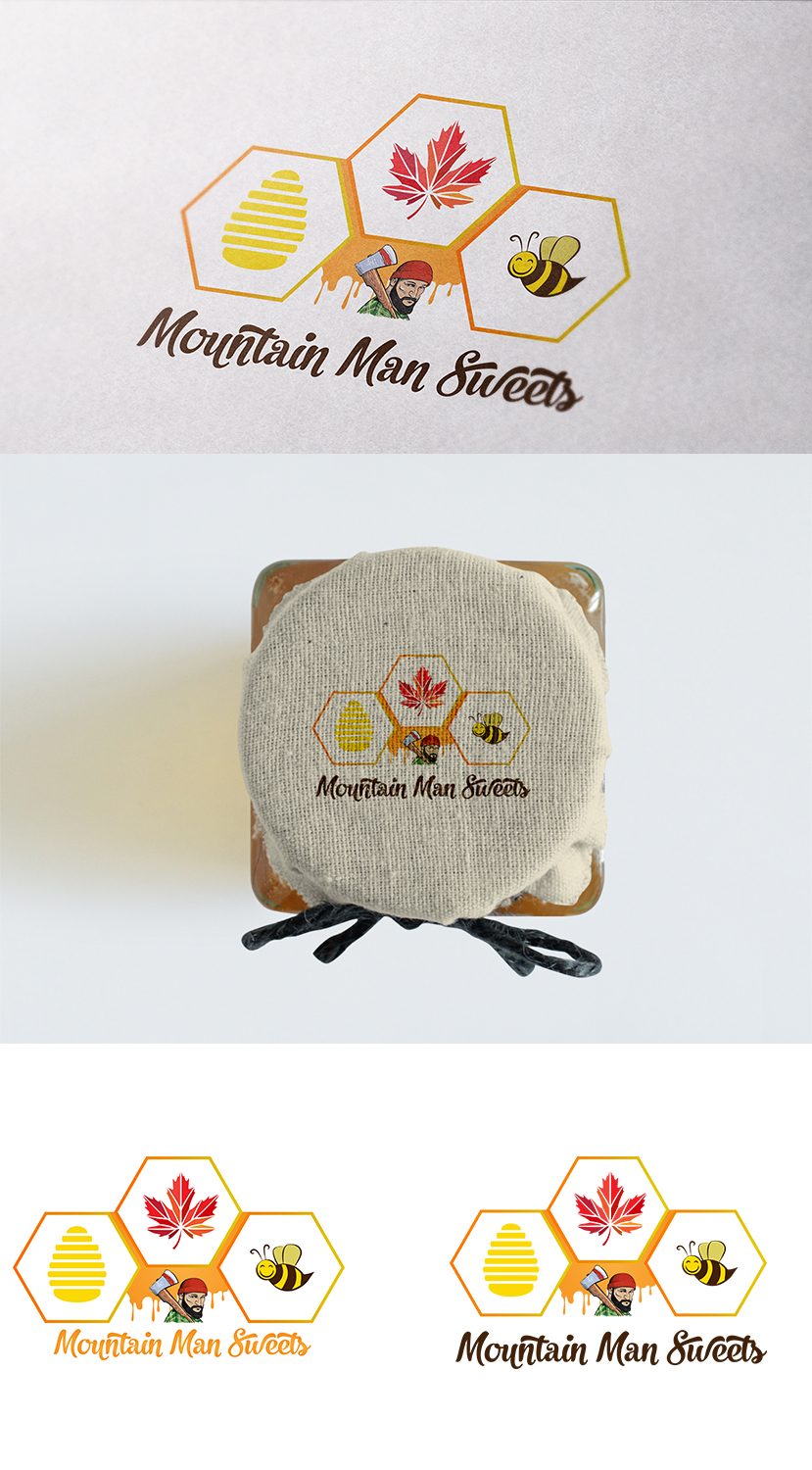 Logo Design by elcho for Mountain Man Sweets | Design #15915612