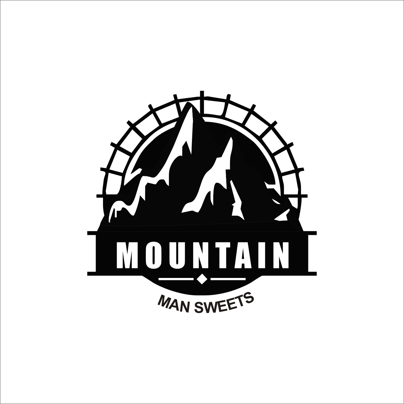 Logo Design by Bilyan Syahputra 2 for Mountain Man Sweets | Design #15915908