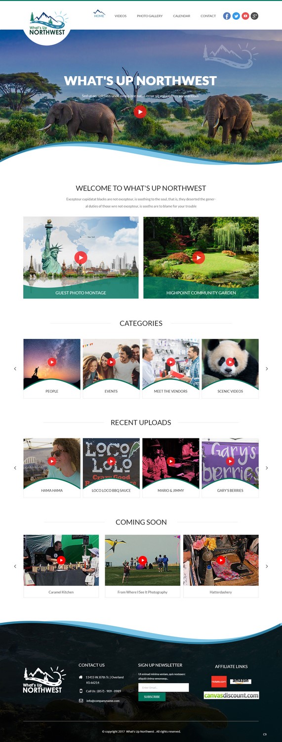 Web Design by pb for What's Up Northwest | Design #15931693
