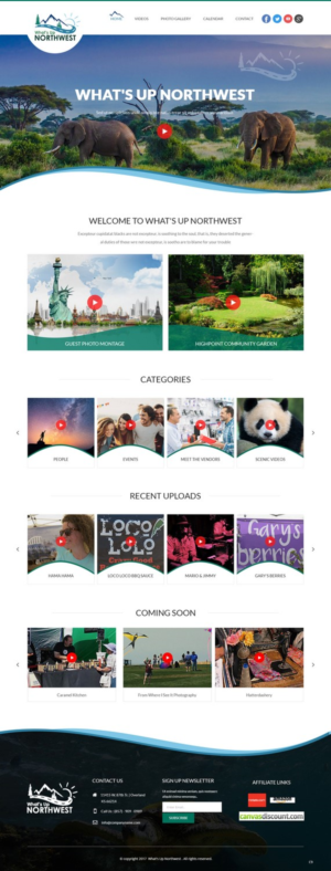 Web Design by pb for What's Up Northwest | Design: #15931693