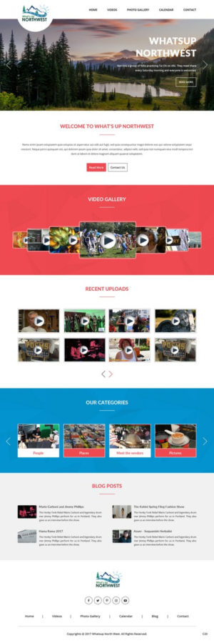 Web Design by pb for What's Up Northwest | Design: #15931697