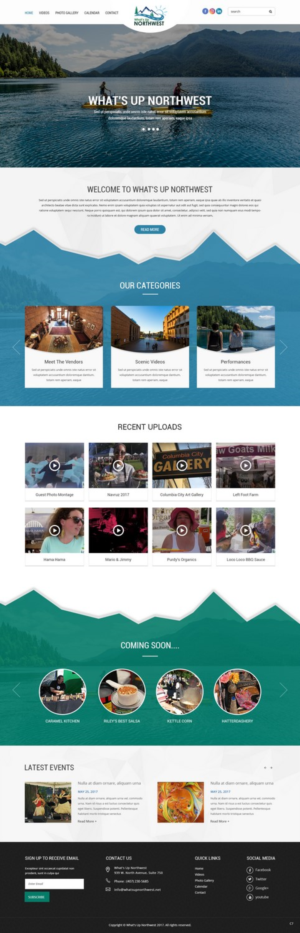 Web Design by pb for What's Up Northwest | Design: #15931703