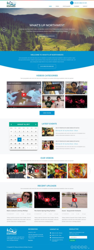 Web Design by pb for What's Up Northwest | Design: #15931704