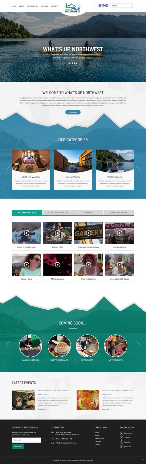 Web Design by pb for What's Up Northwest | Design #15953362