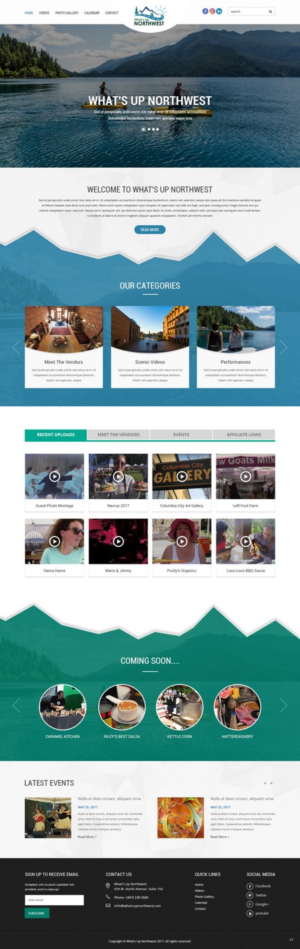Web Design by pb for What's Up Northwest | Design: #15953362