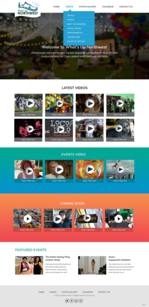 Web Design by pb for What's Up Northwest | Design: #15959997