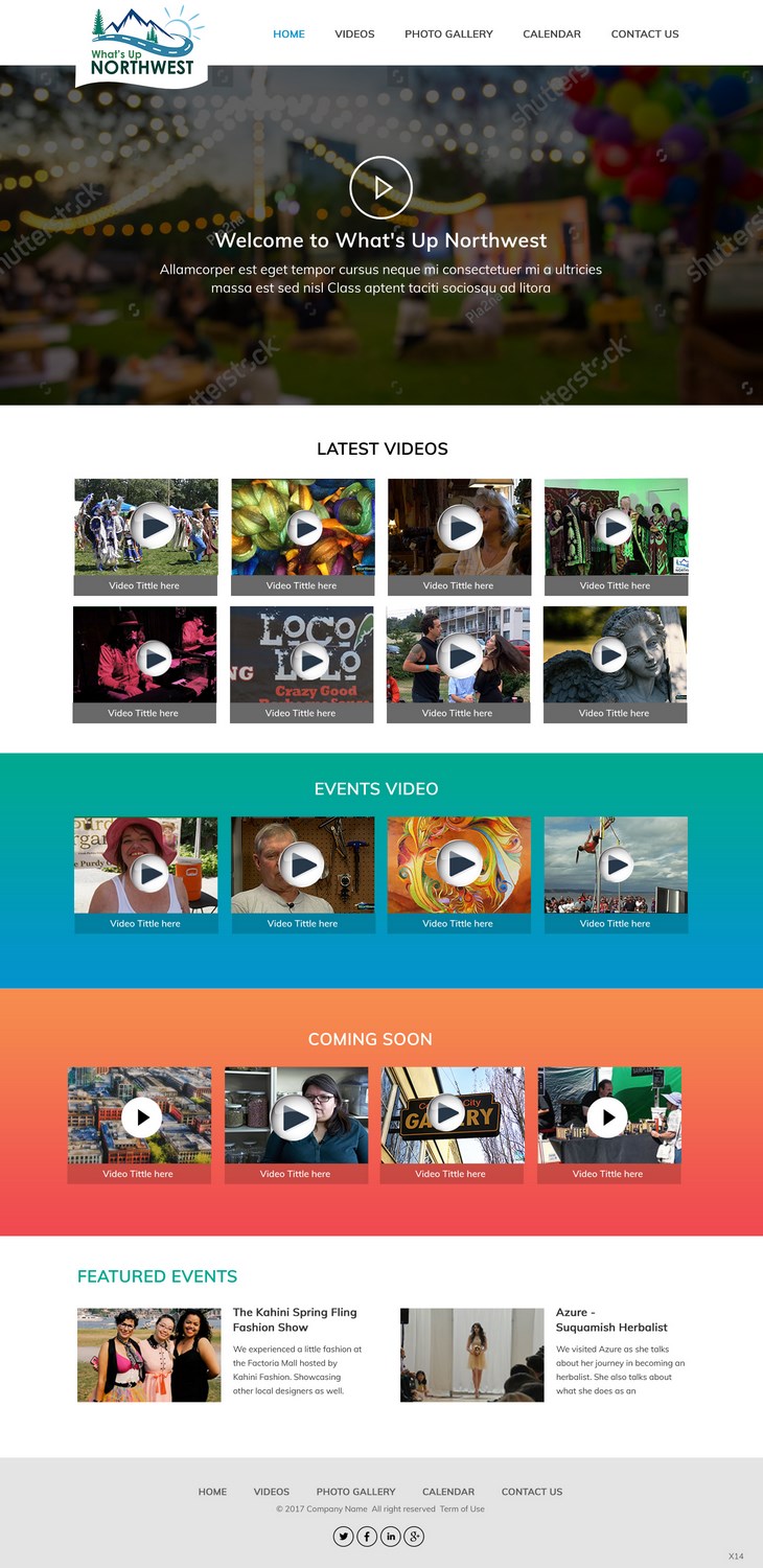 Web Design by pb for What's Up Northwest | Design #15959999