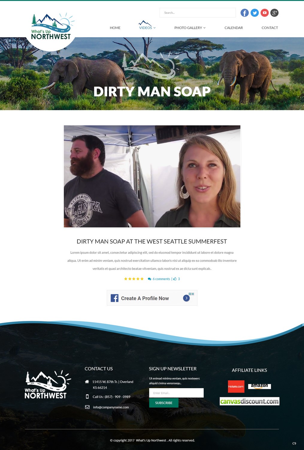 Web Design by pb for What's Up Northwest | Design #15969518