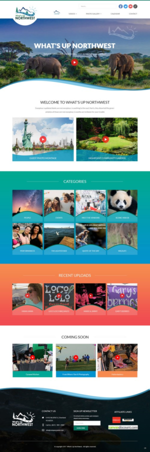 Web Design by pb for What's Up Northwest | Design: #15969519