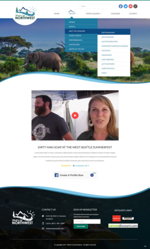 Web Design by pb for What's Up Northwest | Design: #15980014