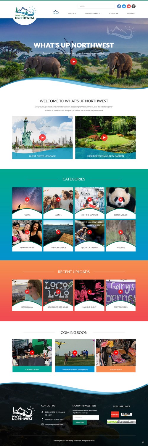Web Design by pb for What's Up Northwest | Design: #15980016