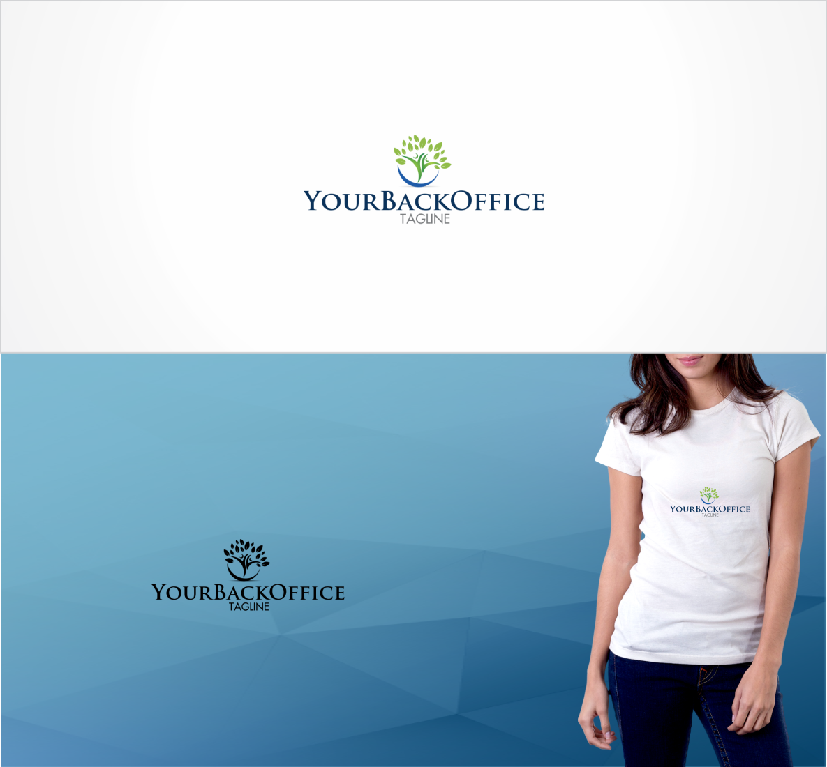 Logo Design by LikeaStone 2 for YourBackOffice | Design #16001169