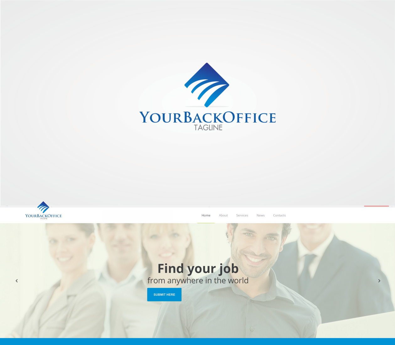 Logo Design by LikeaStone 2 for YourBackOffice | Design #16001171