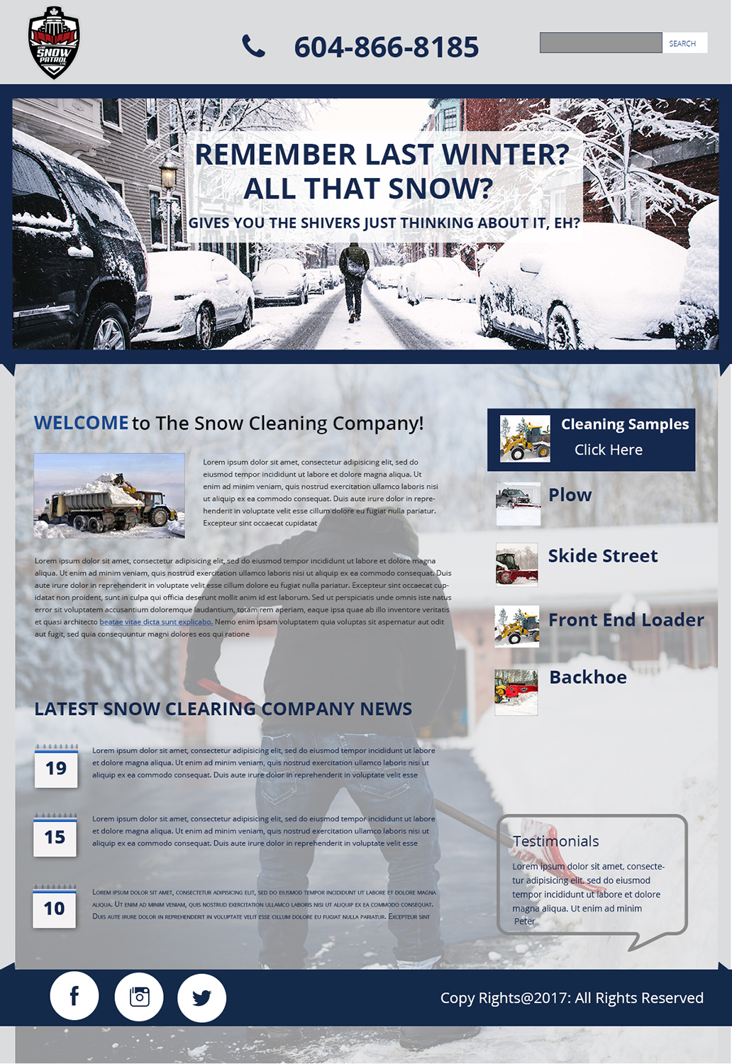 Web Design by nb for GVRD Snow Patrol Ltd. | Design #15972086
