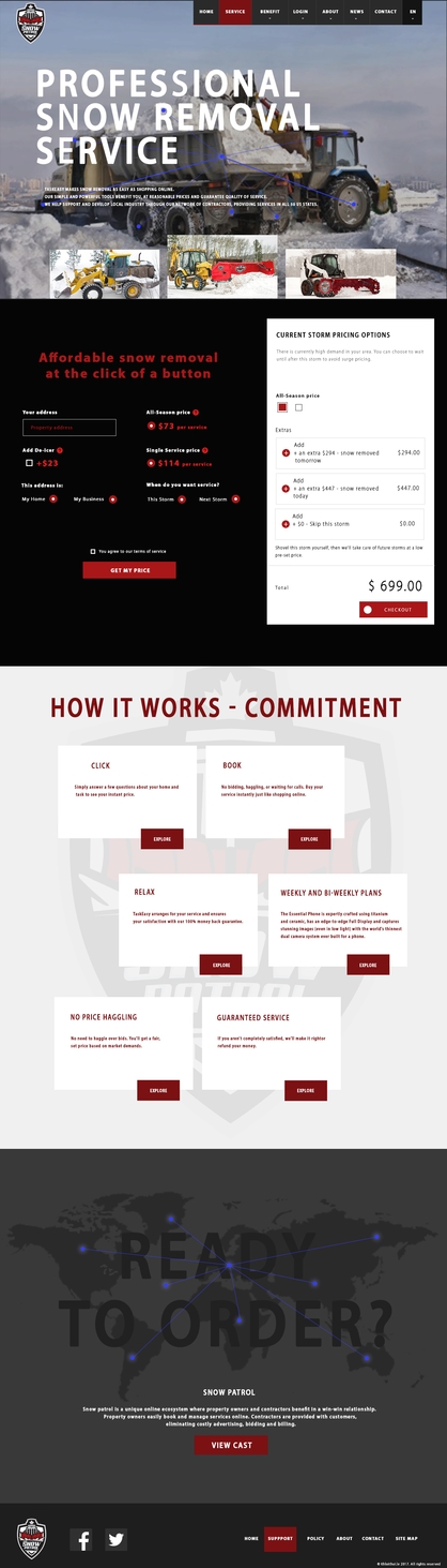 Web Design by Khloithoi Le for GVRD Snow Patrol Ltd. | Design #15936004