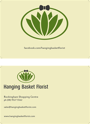 Business Card Design by Vanden for Hanging Basket Florist Pty Ltd | Design: #2625570