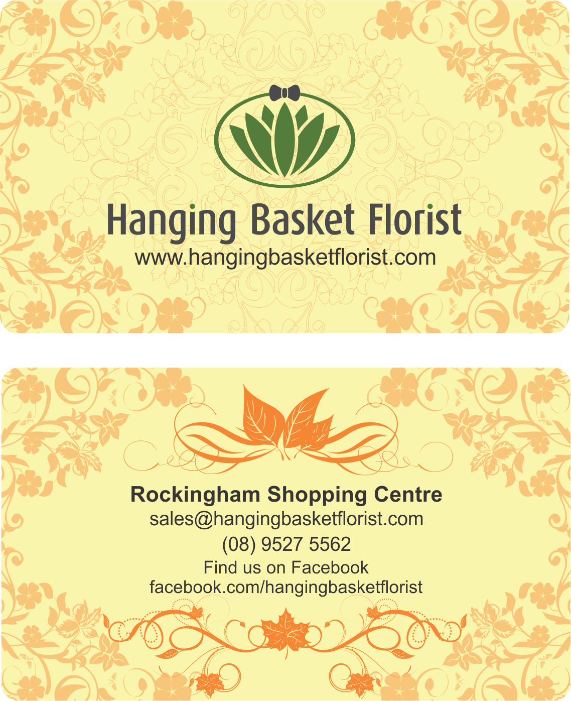 Business Card Design by Angga Rantung for Hanging Basket Florist Pty Ltd | Design #2618384