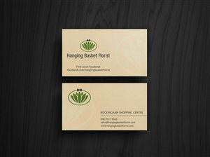 Business Card Design by HYPdesign for Hanging Basket Florist Pty Ltd | Design: #2618834