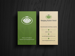Business Card Design by HYPdesign for Hanging Basket Florist Pty Ltd | Design: #2618836