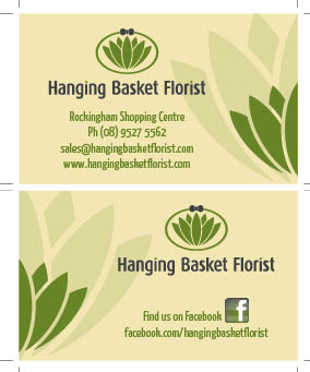 Business Card Design by GPG for Hanging Basket Florist Pty Ltd | Design #2625576