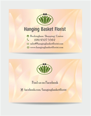 Business Card Design by IneseRo for Hanging Basket Florist Pty Ltd | Design #2617063
