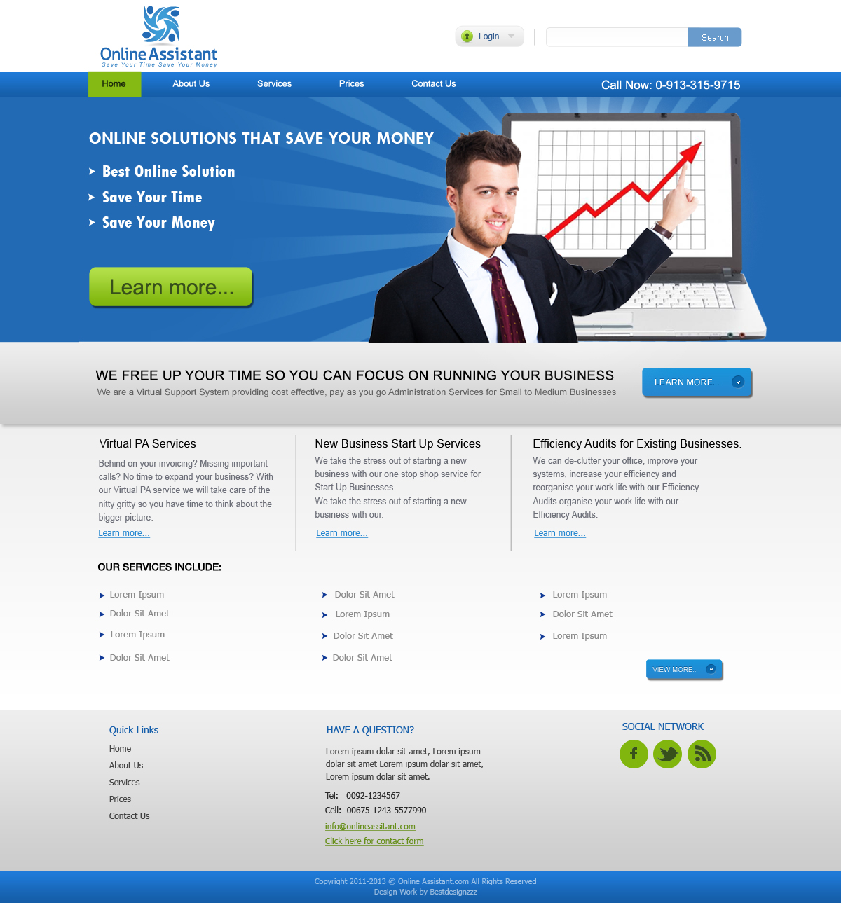 Web Design by bestdesignzzz for this project | Design #596909