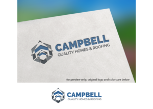 Logo-Design von Gita. für CampbellQuality Homes & Roofing Inc | Design: #15924368