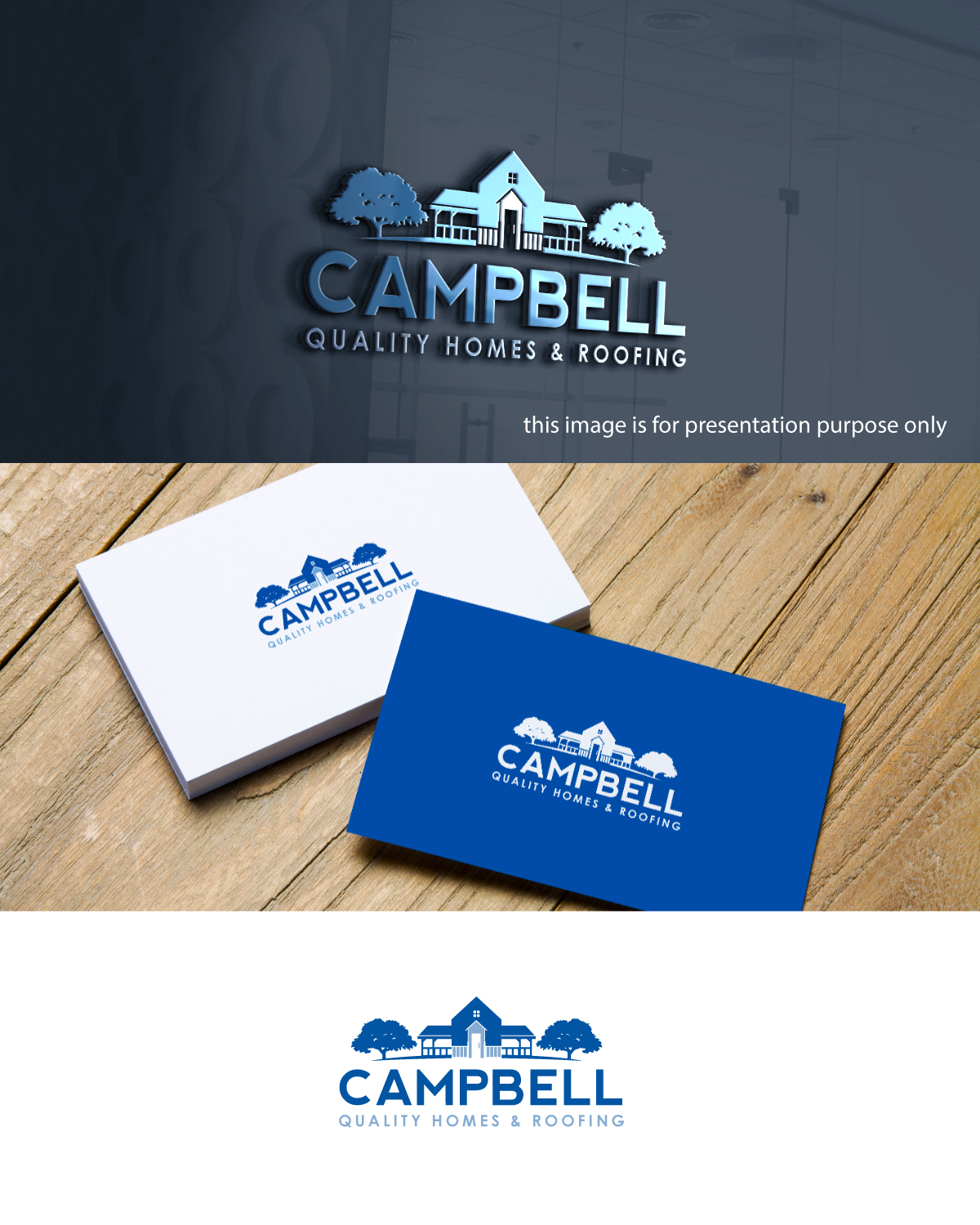 Logo-Design von Anekaa für CampbellQuality Homes & Roofing Inc | Design: #15924185