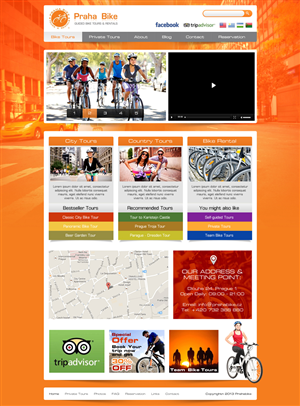 Web Design by Latest Design Ideas for Praha Bike | Design: #2705453